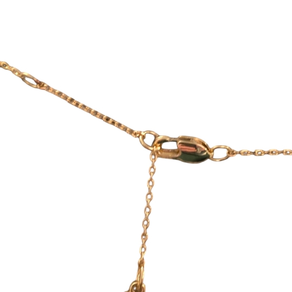 New Kate Spade ♠️ Gold-Tone Cubic Zirconia Heart Rabbit Pendant Necklace - Picture 3 of 4